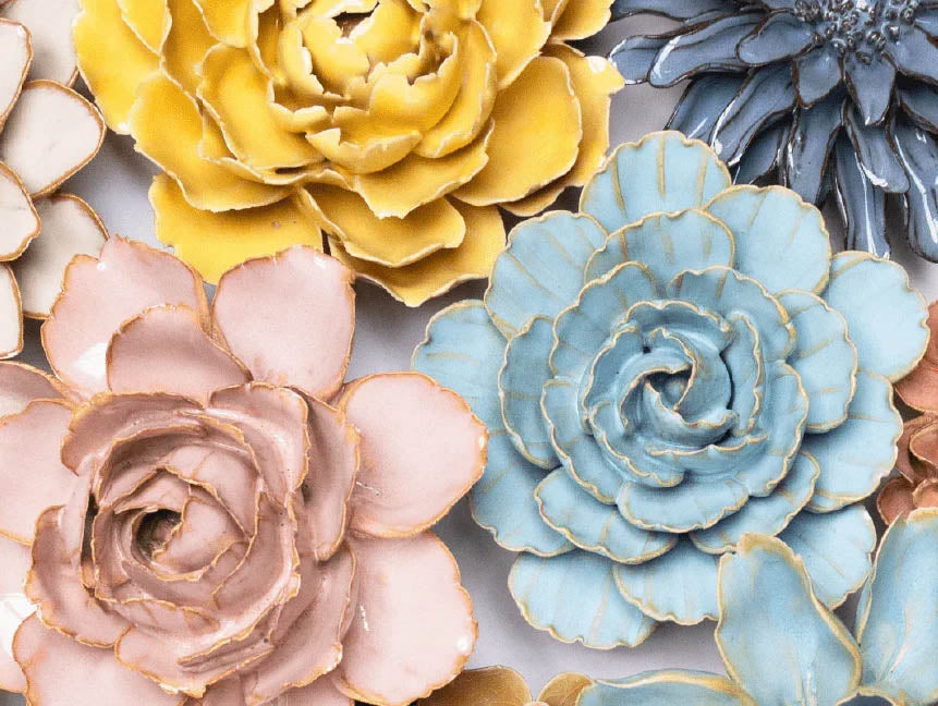 How to Hang Ceramic Flowers - Chive Ceramics