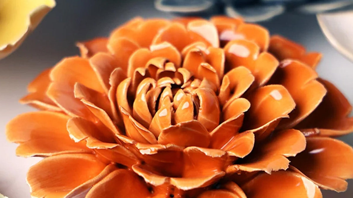 October Birth Flower: Marigold and Cosmos - Chive Ceramics