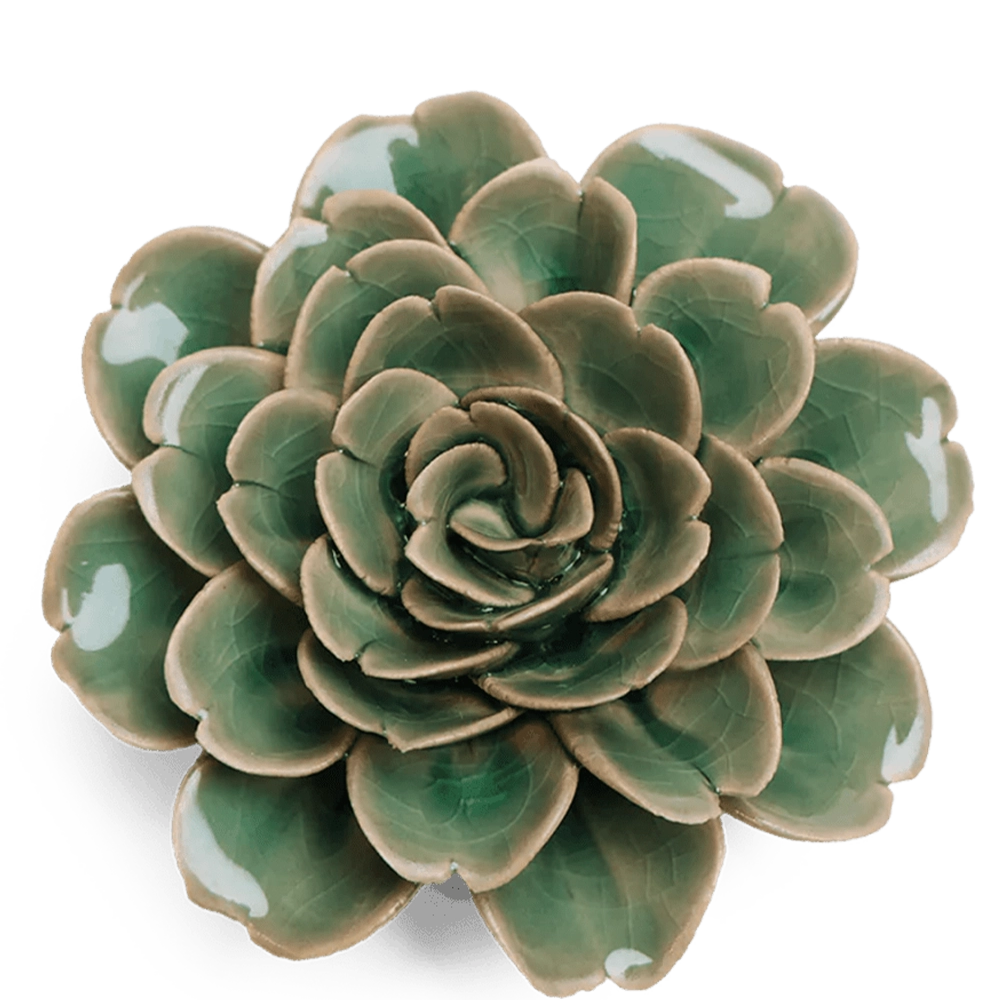Jungle Green Tea - Rose - handmade by Chive Studio Toronto