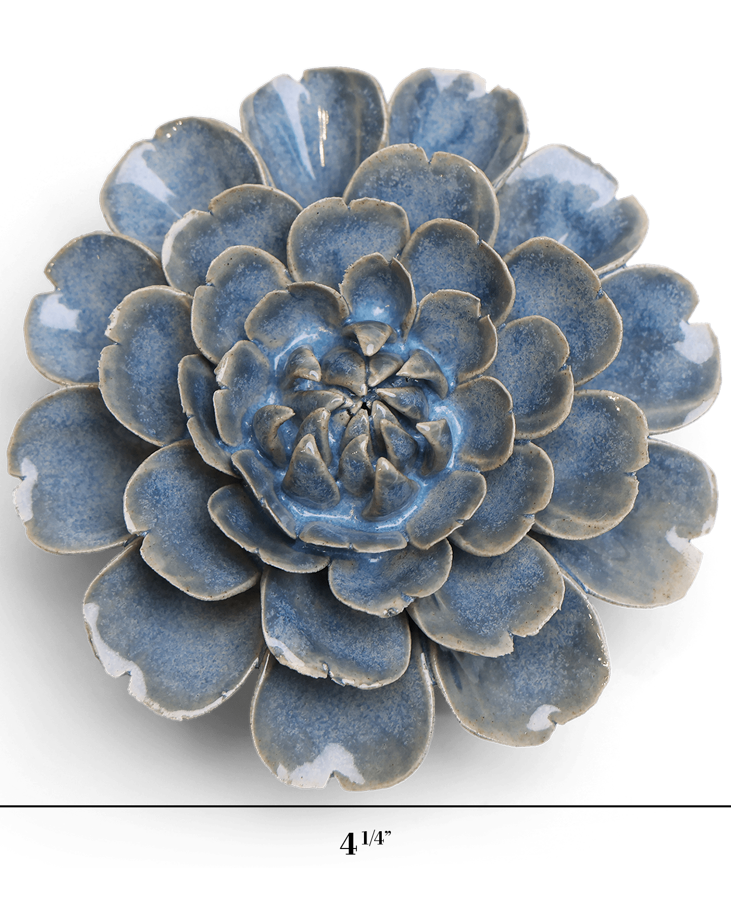 Japan Ceramic Flower Wall Art Blue Cosmos - Chive Ceramics Studio - Ceramic Flowers - Chive US