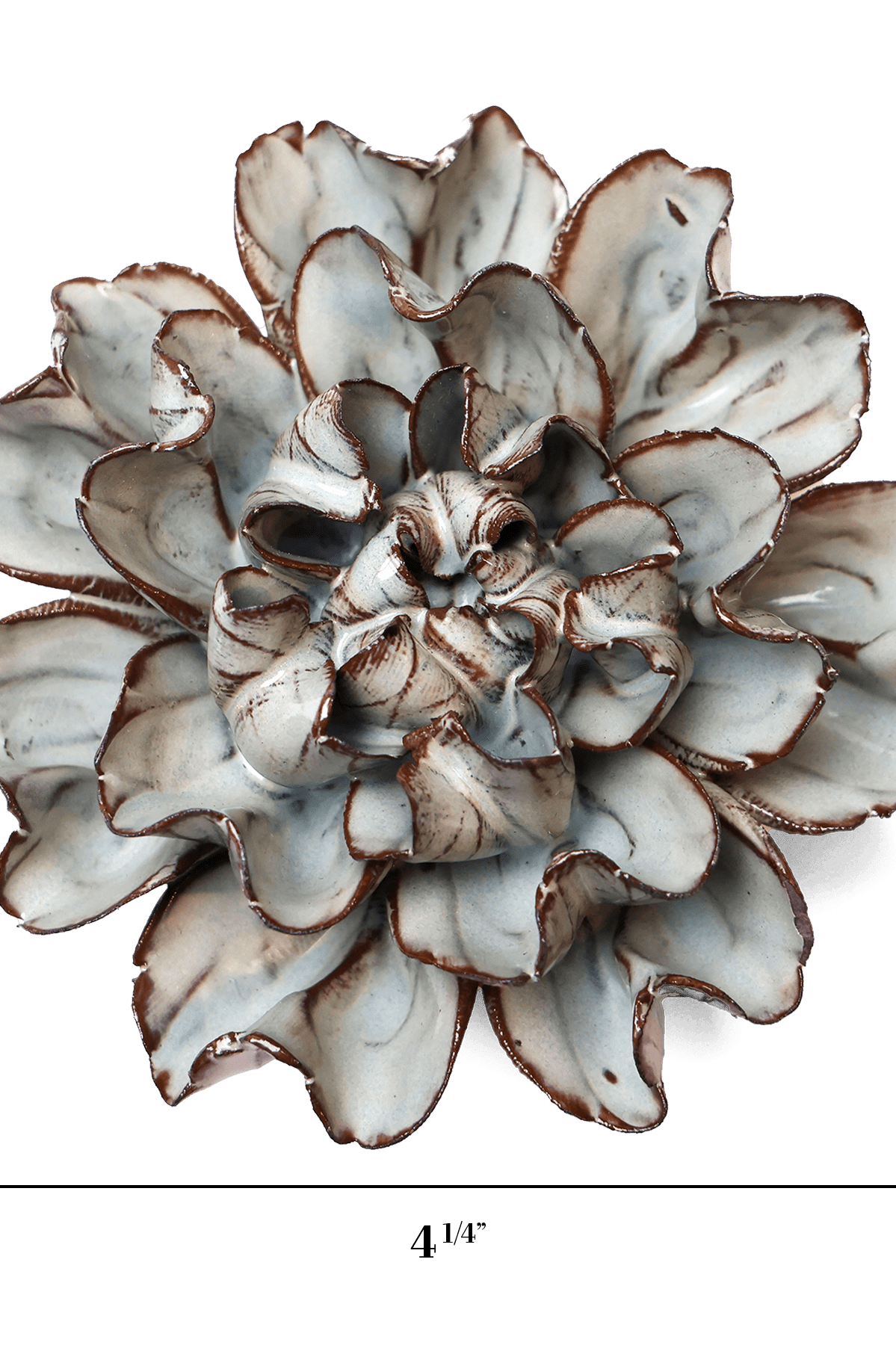 Japan Ceramic Flower Wall Art Chocolate Mint Hibiscus - Chive Ceramics Studio - Ceramic Flowers - Chive US