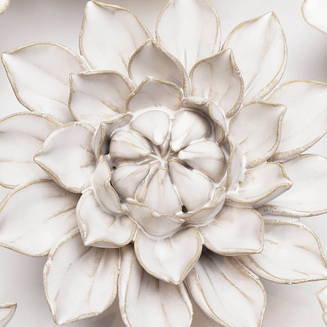 Ivory Monch Aster - Chive Ceramics Studio - Ceramic Flowers - Chive Ceramics Studio