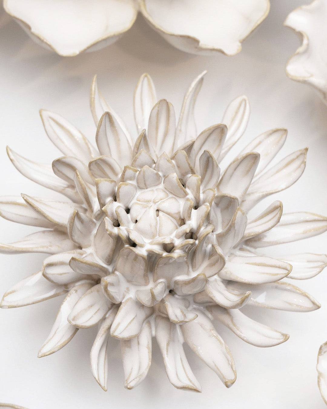 Ivory Spider Mum - Chive Ceramics Studio - Ceramic Flowers - Chive Ceramics Studio