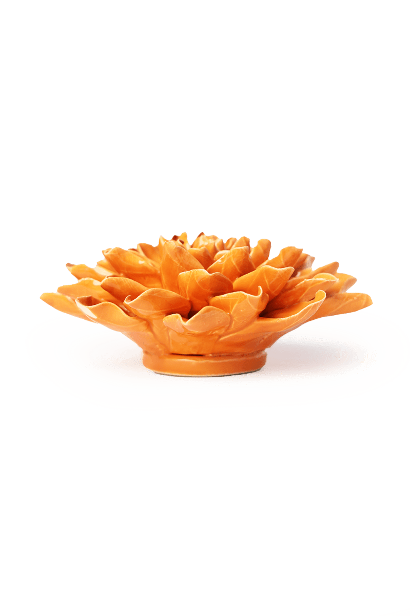 Orange Autumn Azalea - Chive Ceramics Studio - Ceramic Flowers - Chive Ceramics Studio