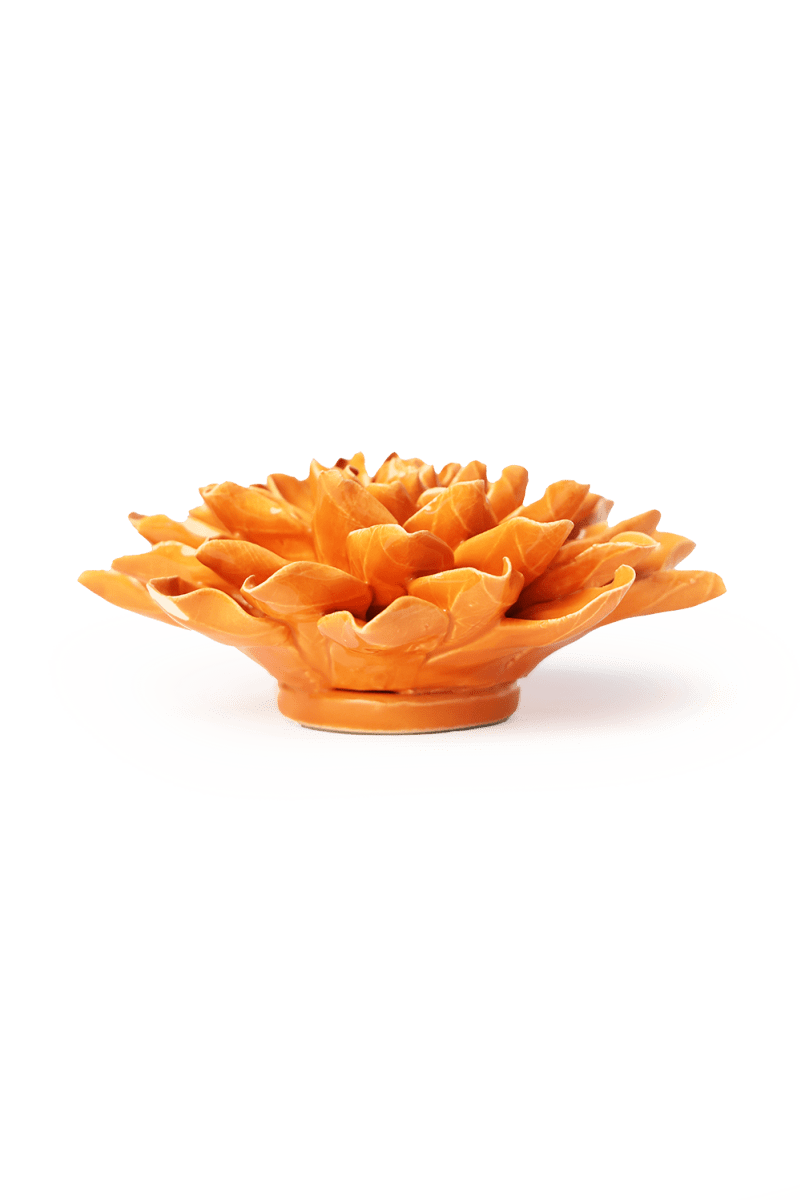 Orange Autumn Azalea - Chive Ceramics Studio - Ceramic Flowers - Chive Ceramics Studio