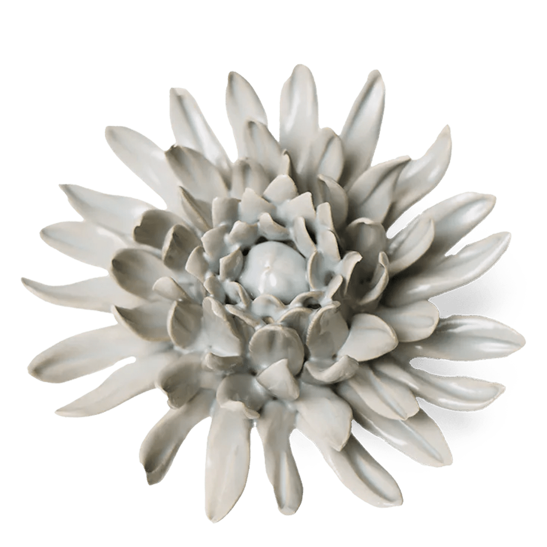 EG02 Panache Green Spider Mum - Chive Ceramics Studio - Ceramic Flowers - Chive Ceramics Studio