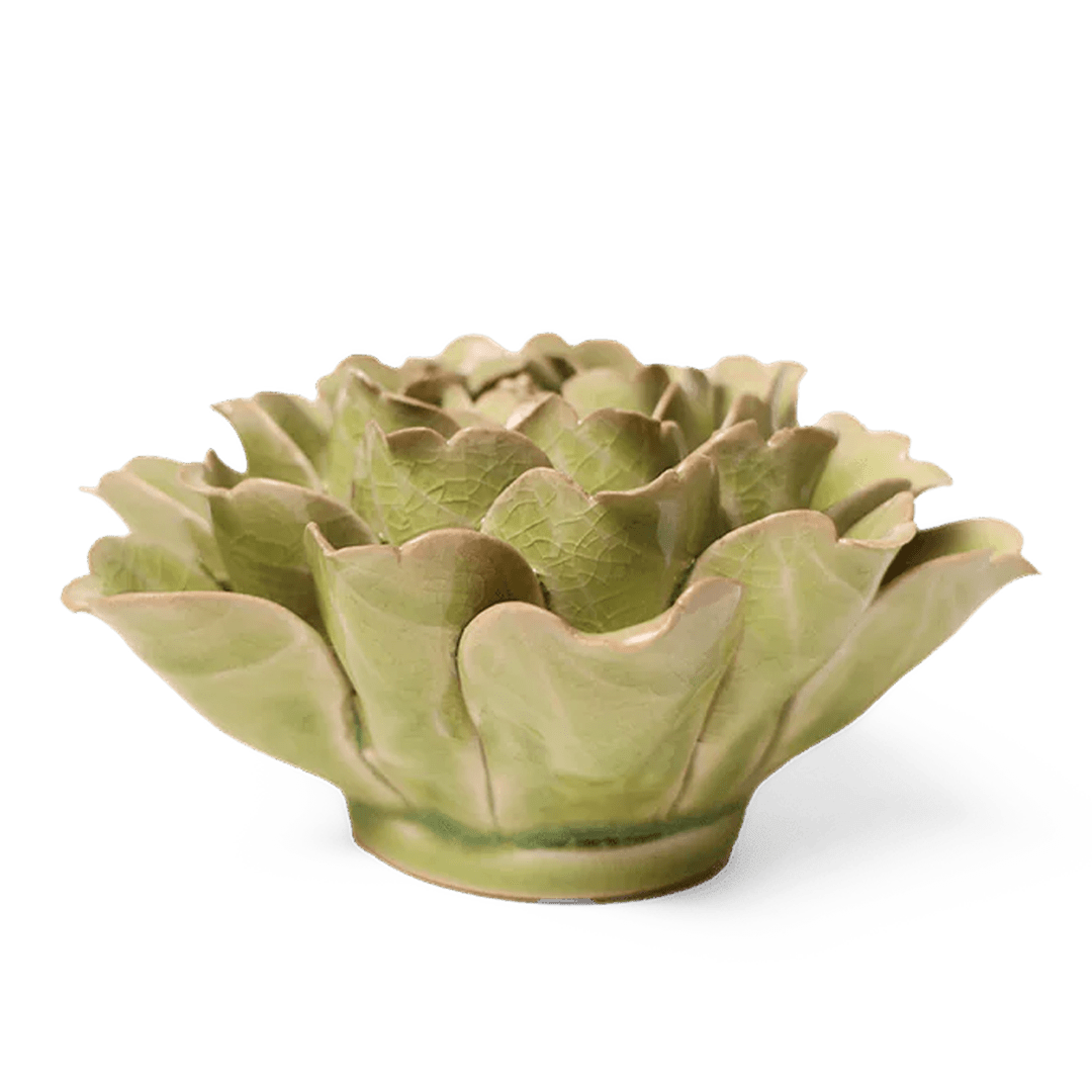 EG06 Peridot Comanche Peony - Chive Ceramics Studio - Ceramic Flowers - Chive Ceramics Studio