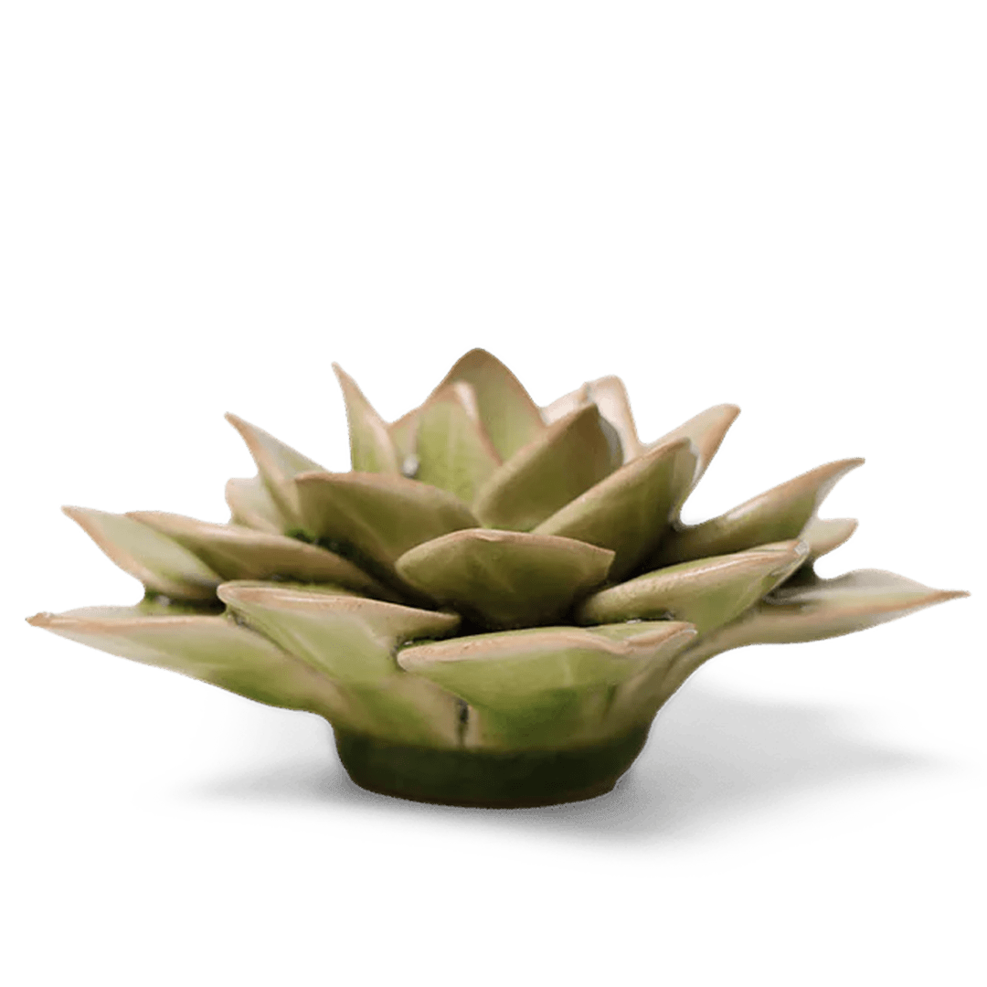 EG10 Peridot Green Fairy Echeveria - Chive Ceramics Studio - Ceramic Flowers - Chive Ceramics Studio