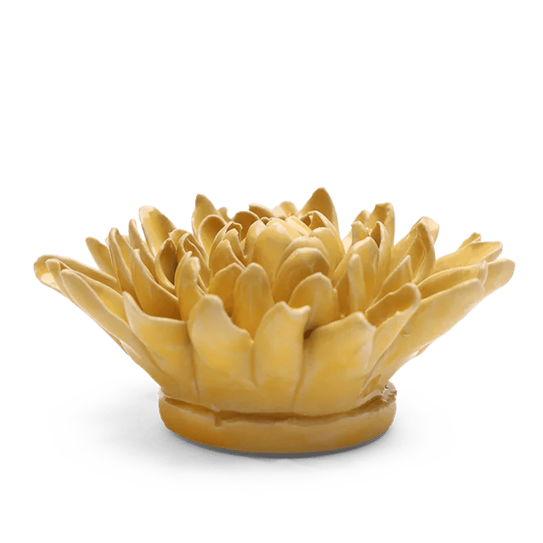 EG13 Buttercup Yellow Chrysanthemum - Chive Ceramics Studio - Ceramic Flowers - Chive Ceramics Studio
