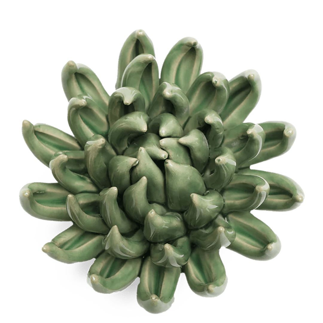 EG14 Jade Green Succulent - Chive Ceramics Studio - Ceramic Flowers - Chive Ceramics Studio