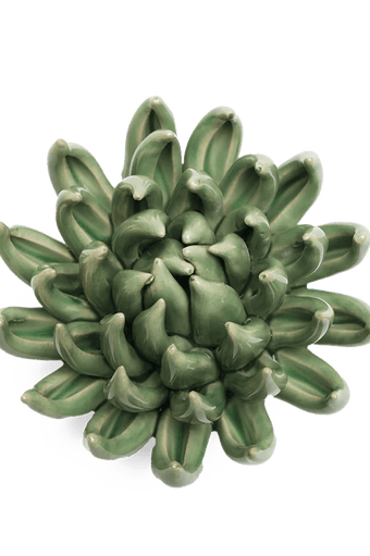 EG14 Jade Green Succulent - Chive Ceramics Studio - Ceramic Flowers - Chive Ceramics Studio