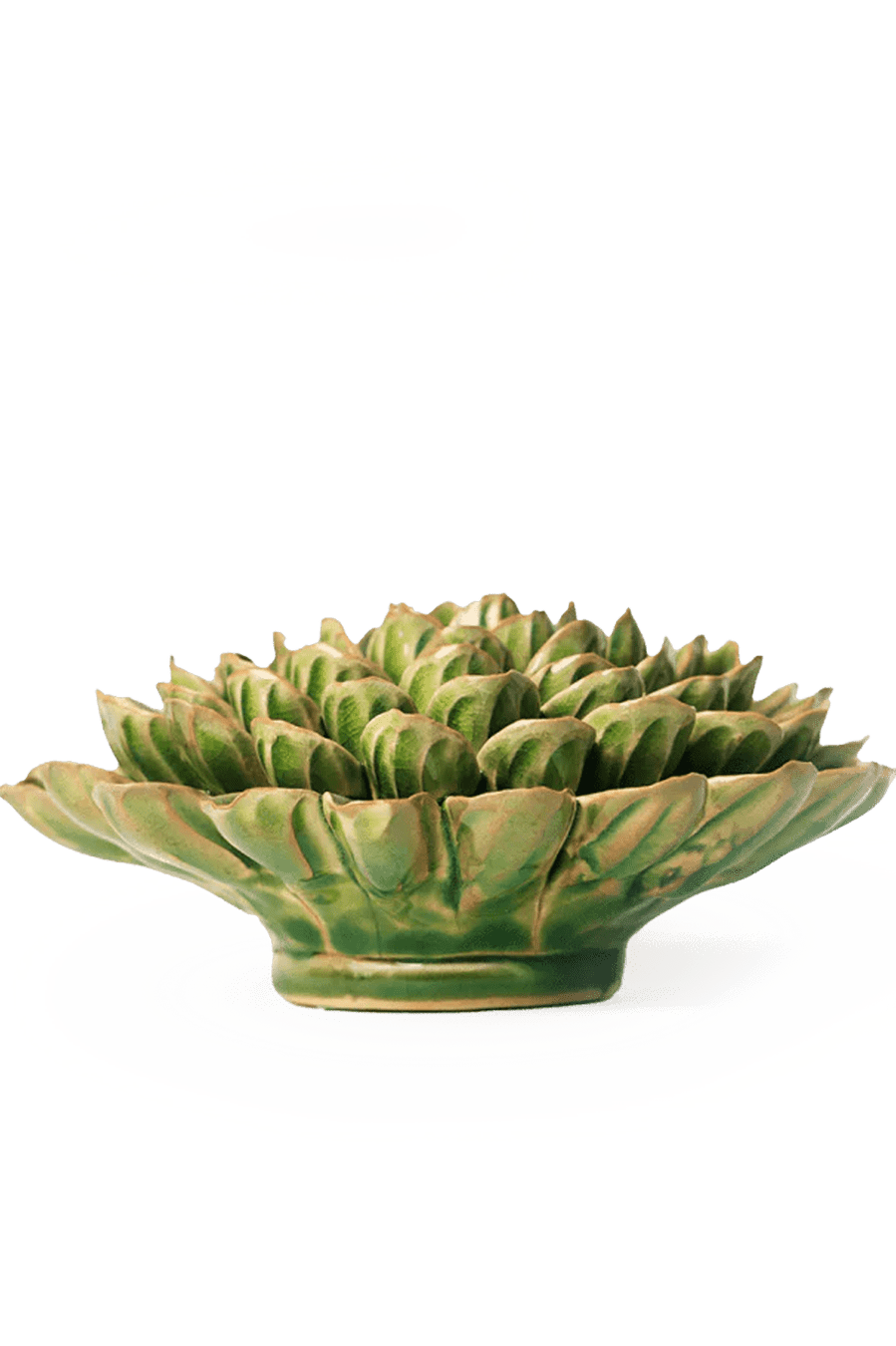 EG20 Avocado Green Unicorn Zinnia - Chive Ceramics Studio - Ceramic Flowers - Chive Ceramics Studio