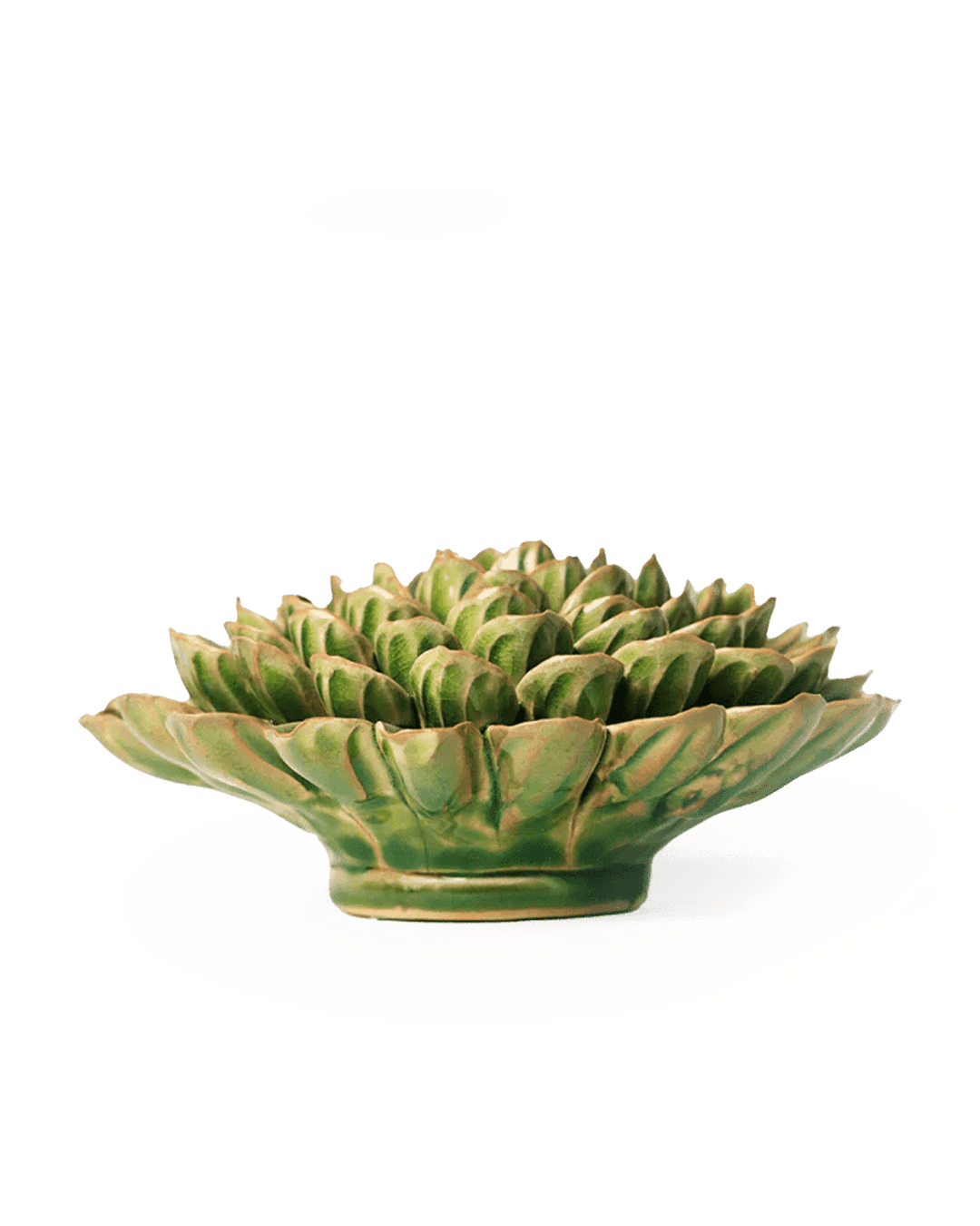 EG20 Avocado Green Unicorn Zinnia - Chive Ceramics Studio - Ceramic Flowers - Chive Ceramics Studio