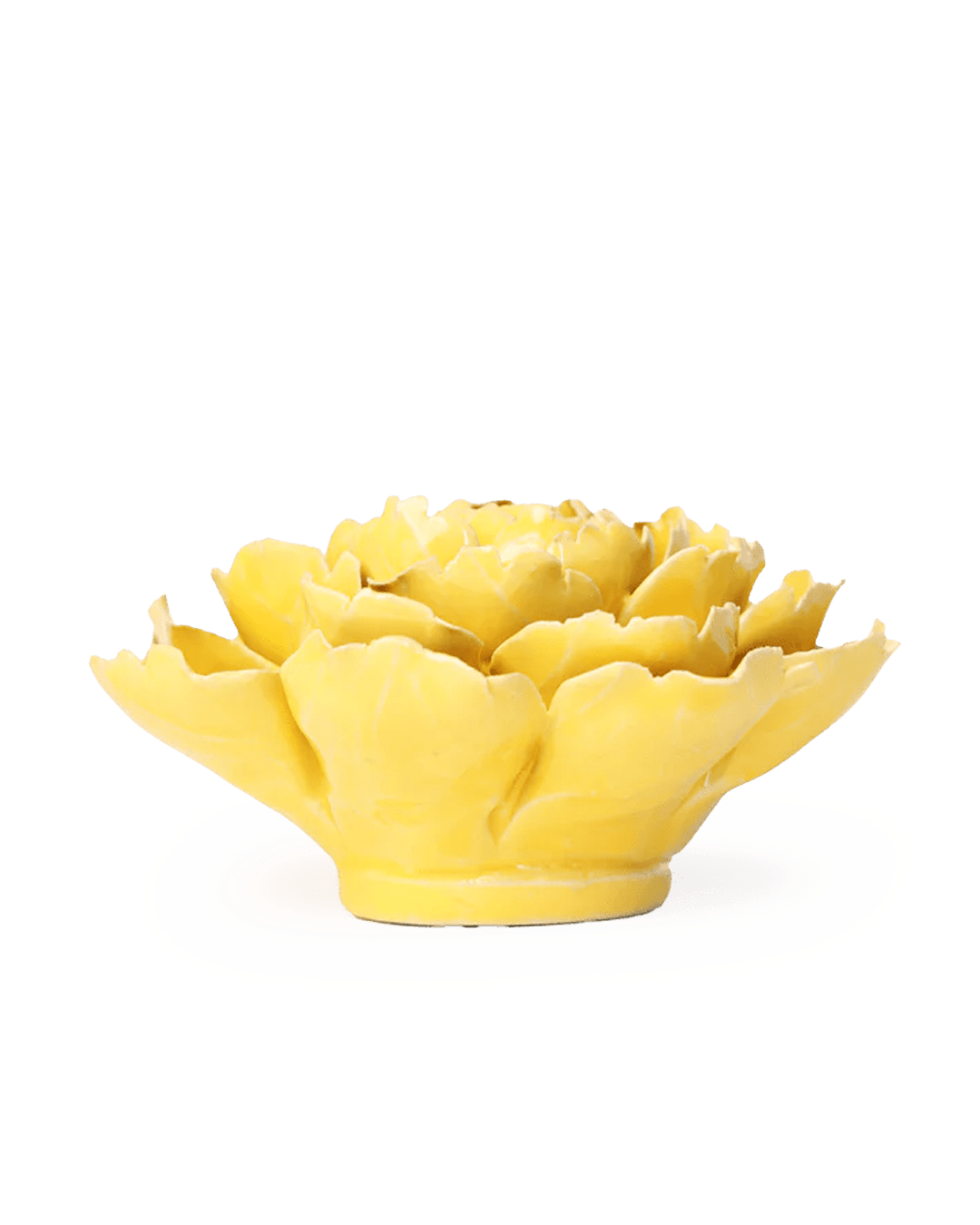 EG21 Buttercup Yellow Gay Paree Peony - Chive Ceramics Studio - Ceramic Flowers - Chive Ceramics Studio