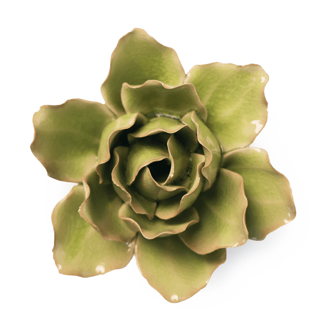 EG25 Peridot Stargazer Lily - Chive Ceramics Studio - Ceramic Flowers - Chive Ceramics Studio