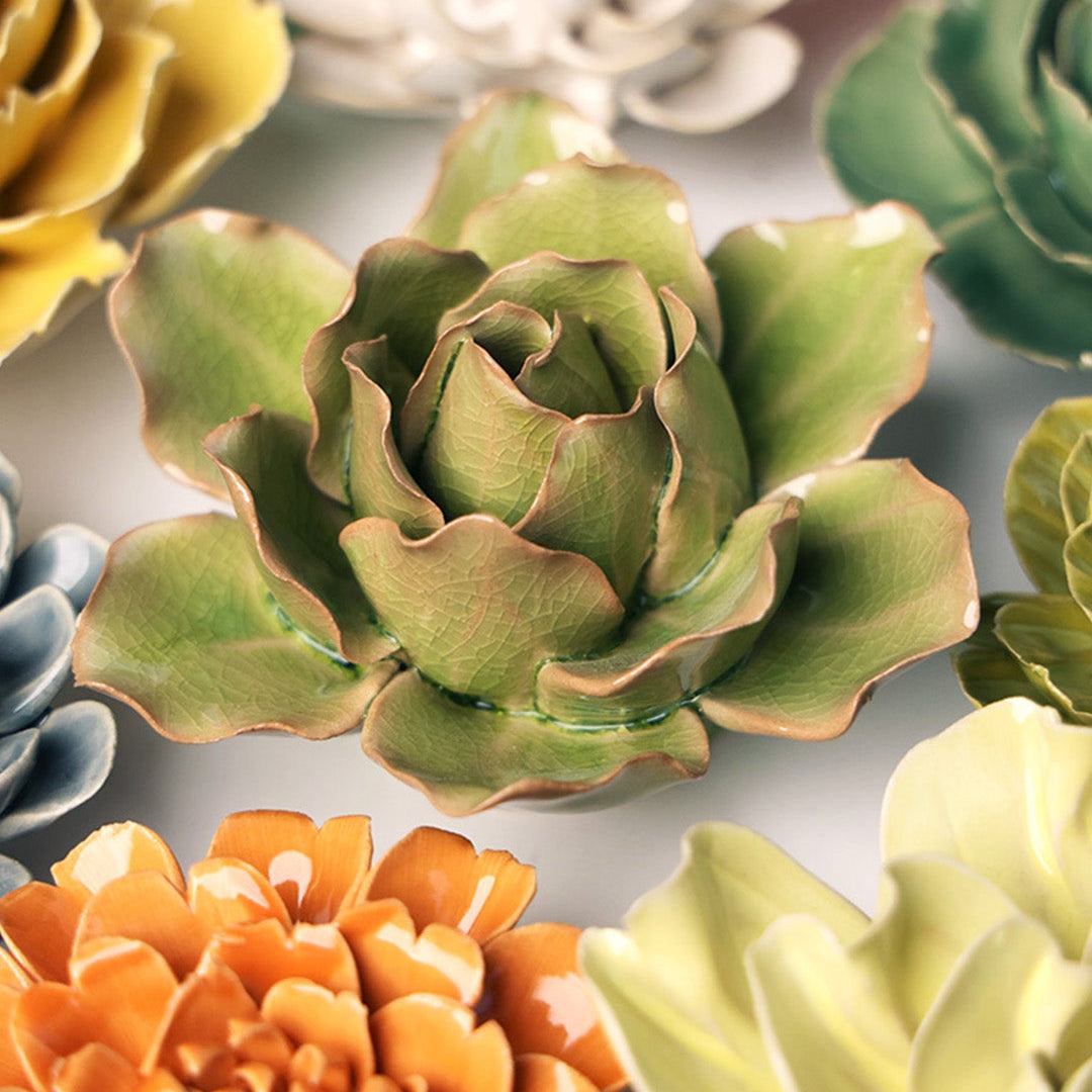 Peridot Stargazer Lily - Chive Ceramics Studio - Ceramic Flowers - Chive Ceramics Studio
