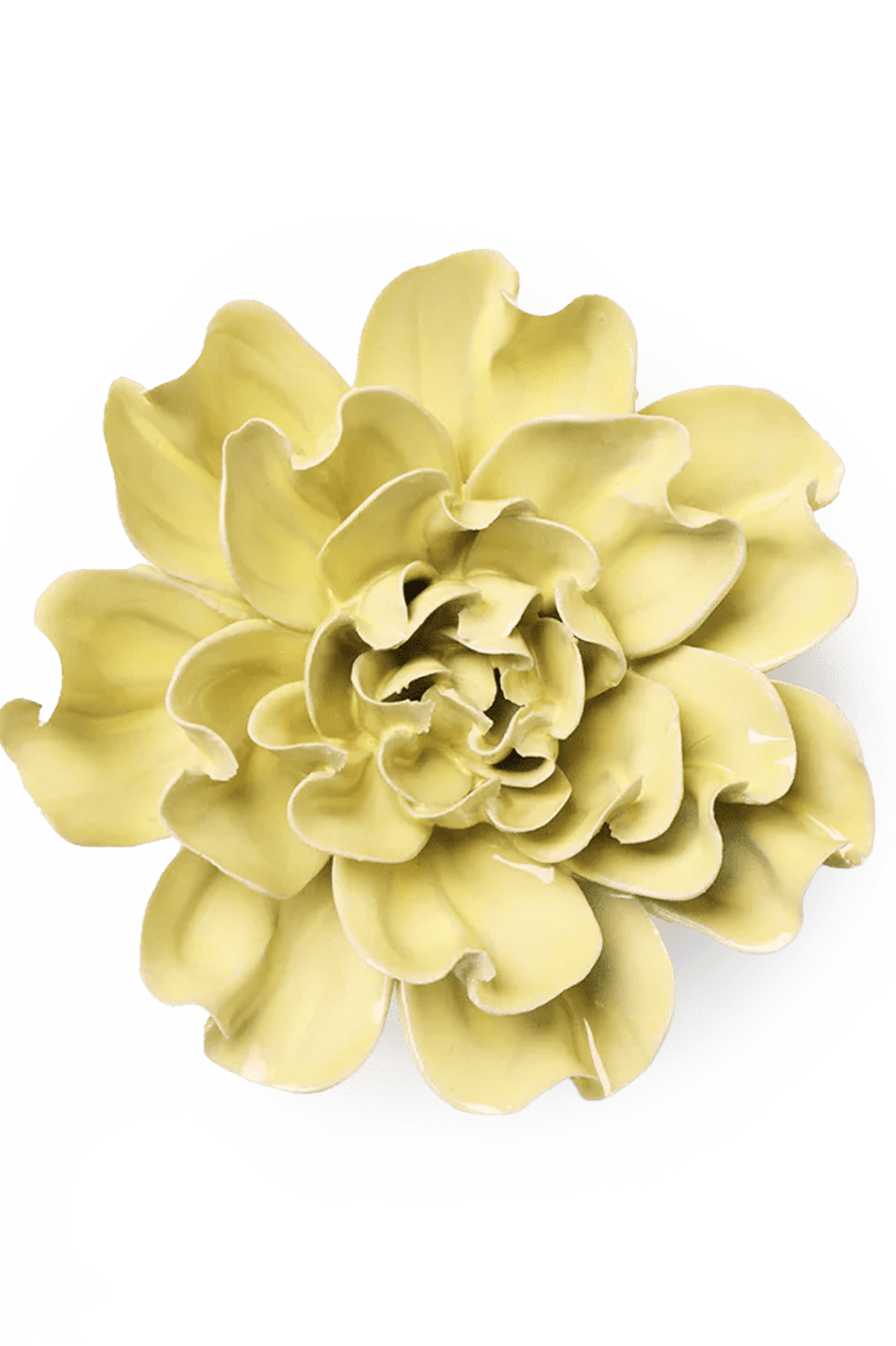 EG26 Lime Yellow Larkspur - Chive Ceramics Studio - Ceramic Flowers - Chive Ceramics Studio