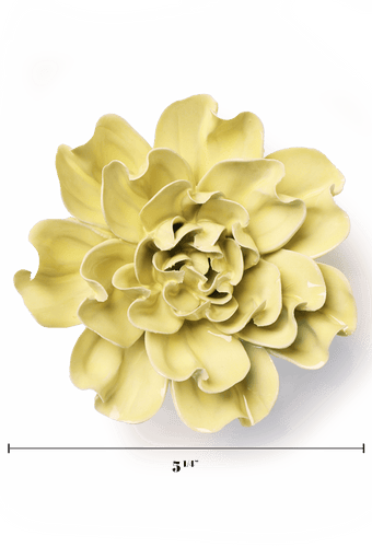 Lime Yellow Larkspur - Chive Ceramics Studio - Ceramic Flowers - Chive Ceramics Studio