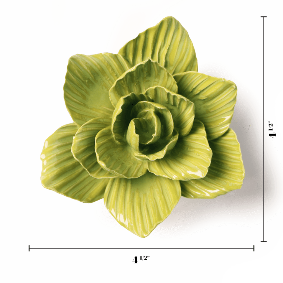 Chartreuse Gladiolus - Chive Ceramics Studio - Ceramic Flowers - Chive Ceramics Studio