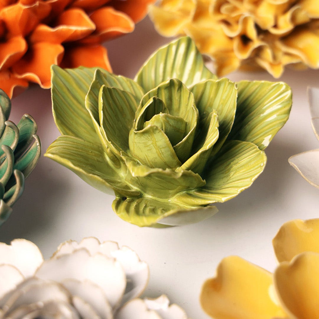 Chartreuse Gladiolus - Chive Ceramics Studio - Ceramic Flowers - Chive Ceramics Studio
