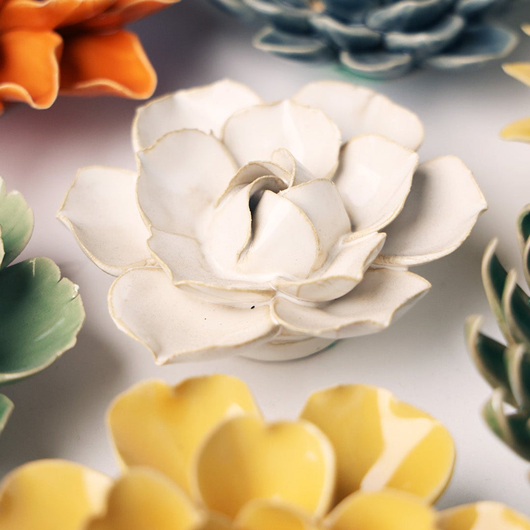 Ivory Daffodil - Chive Ceramics Studio - Ceramic Flowers - Chive Ceramics Studio
