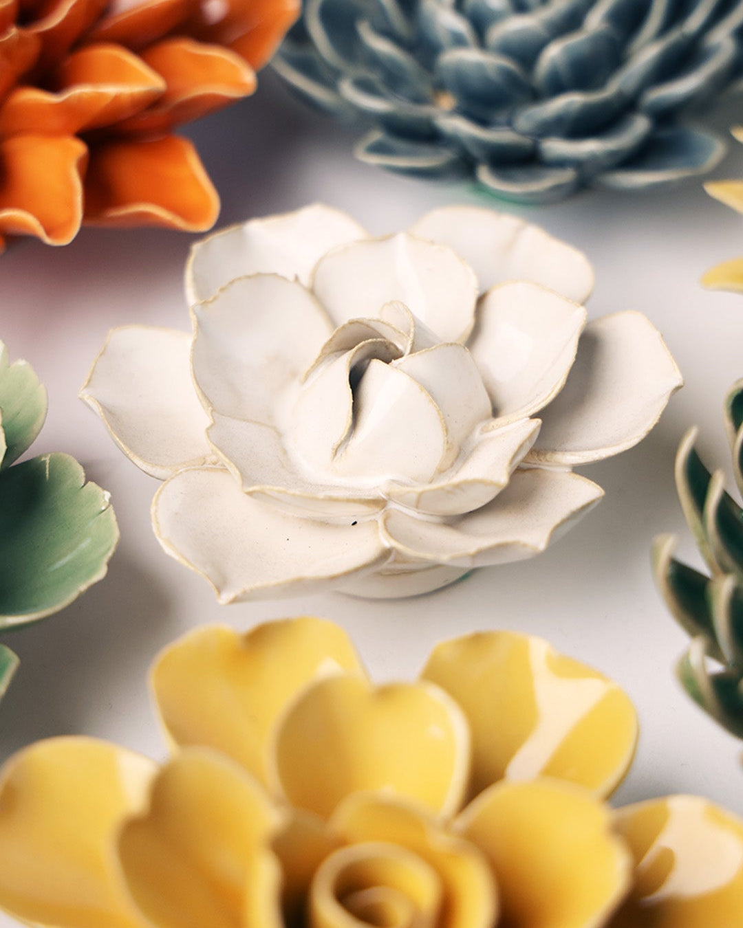 Ivory Daffodil - Chive Ceramics Studio - Ceramic Flowers - Chive Ceramics Studio