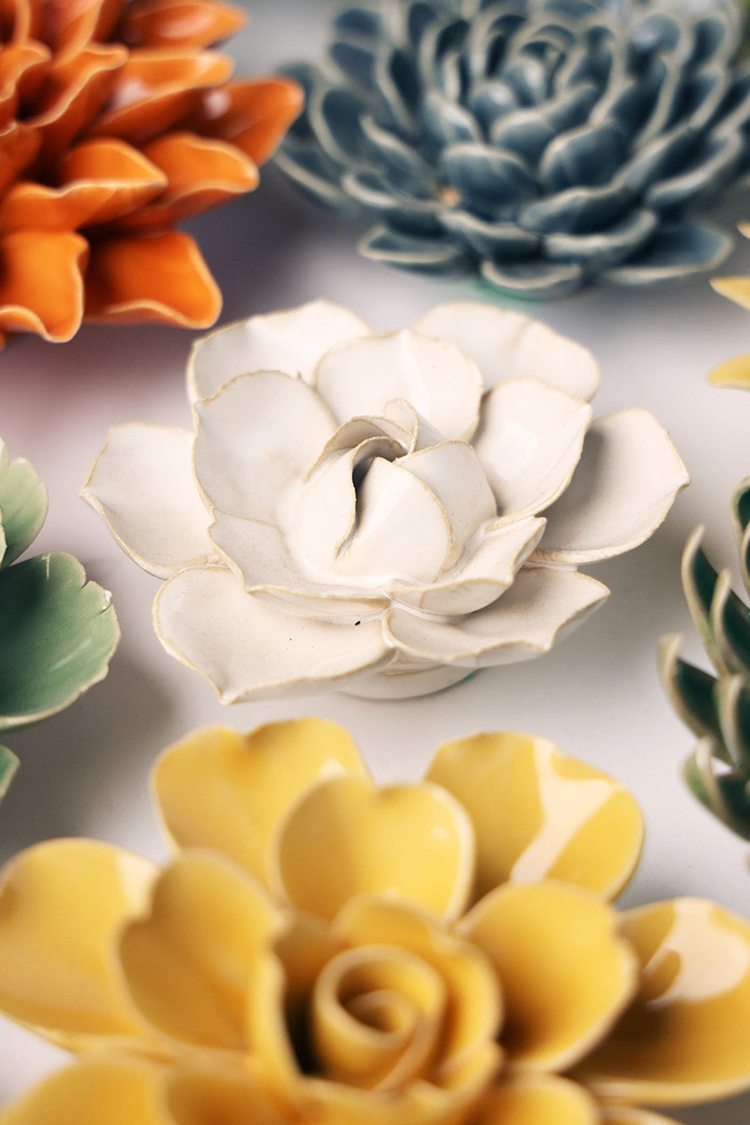 Ivory Daffodil - Chive Ceramics Studio - Ceramic Flowers - Chive Ceramics Studio