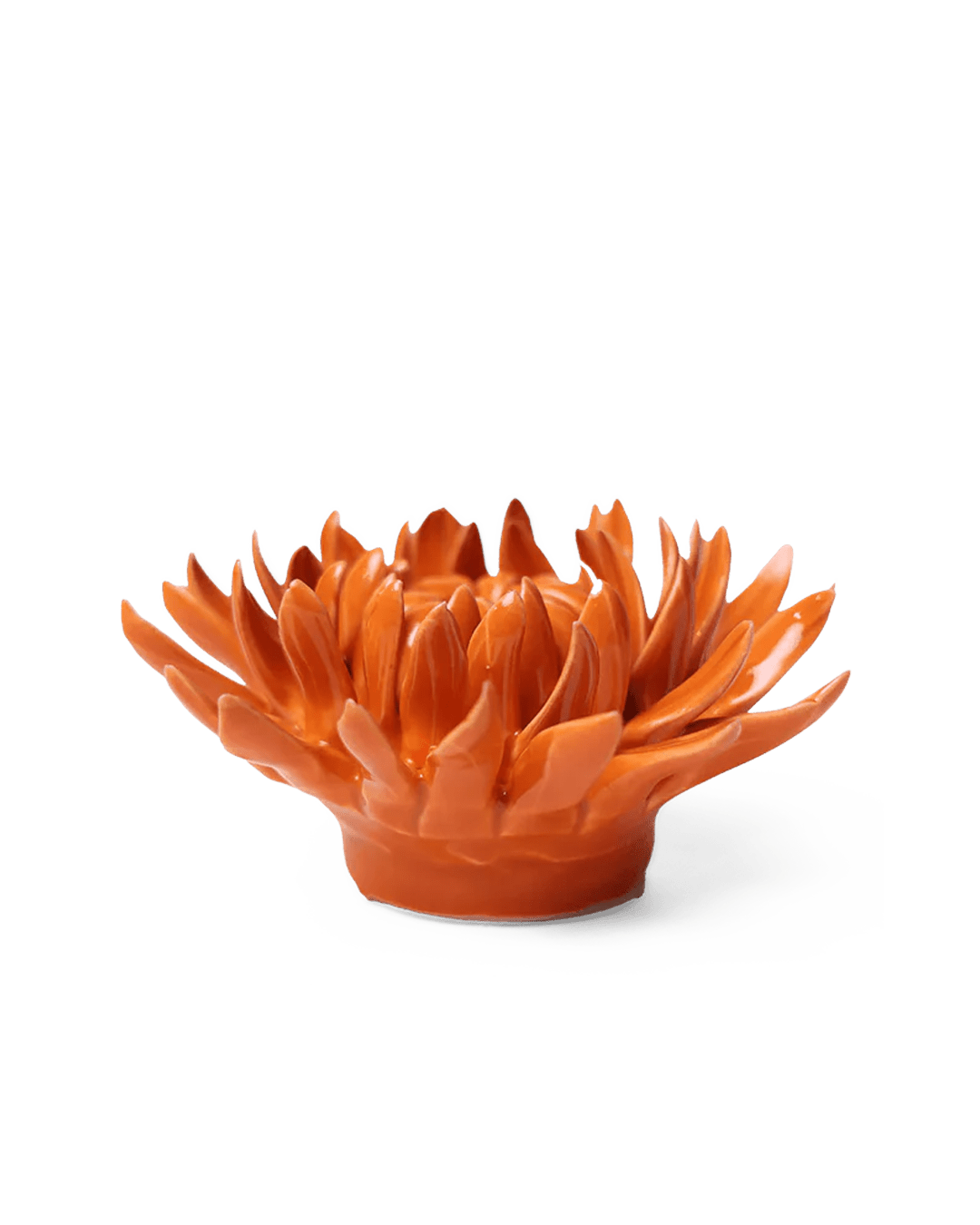 Orange Sarah Mum - Chive Ceramics Studio - Ceramic Flowers - Chive Ceramics Studio