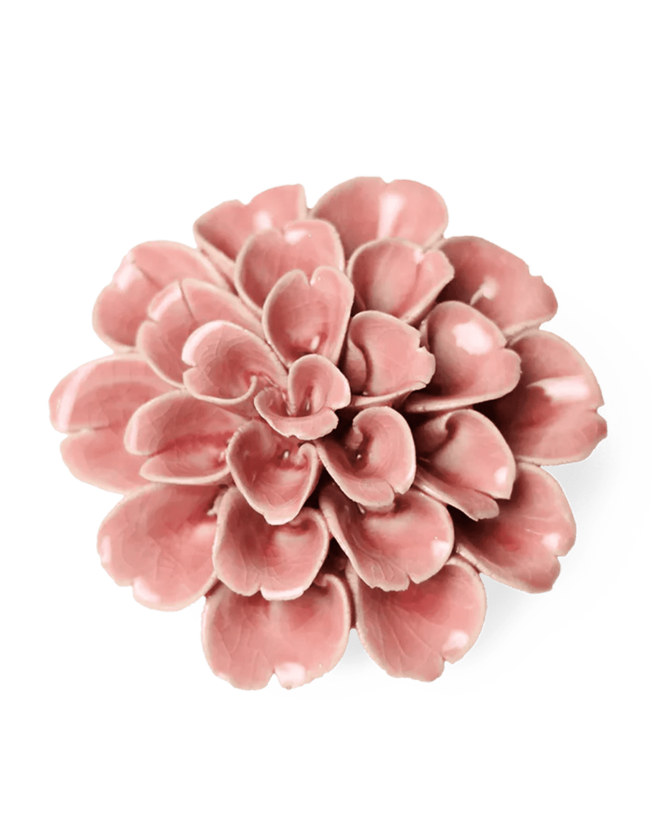 Champagne Pink Hydrangea Ceramic Flower | English Garden