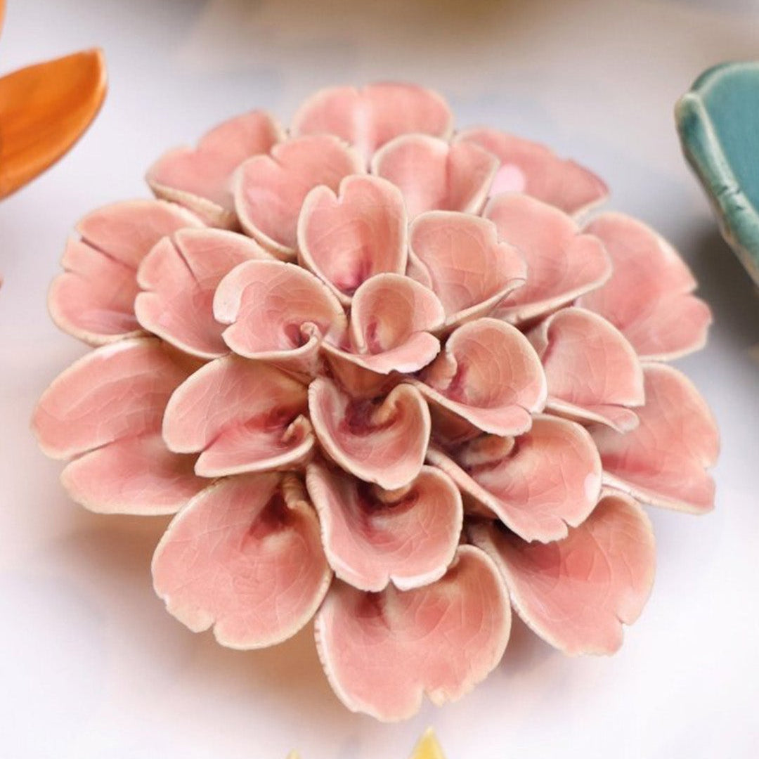 Champagne Pink Hydrangea - Chive Ceramics Studio - Ceramic Flowers - Chive Ceramics Studio