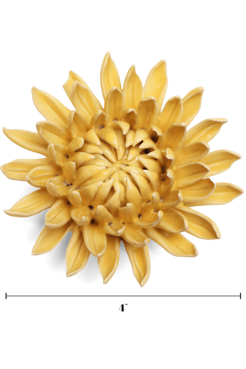 November Birth Flower - Chrysanthemum - Chive Ceramics Studio - Ceramic Flowers - Chive Ceramics Studio