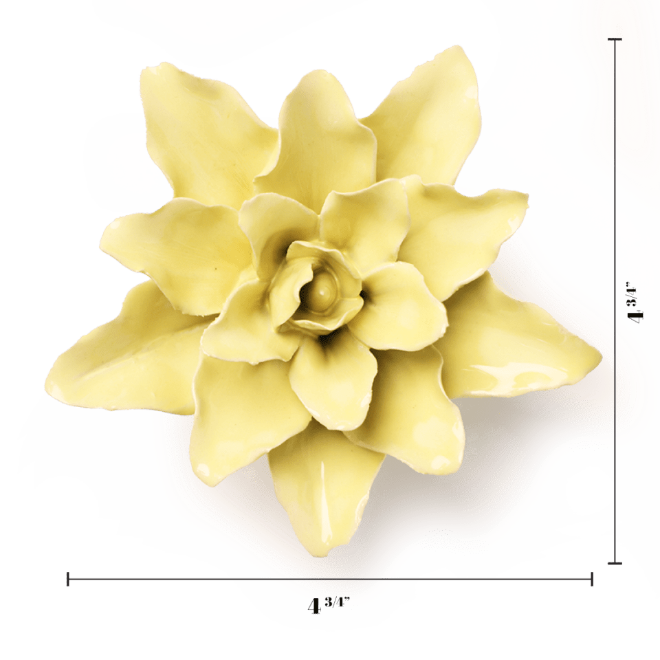 Lime Yellow Tiger Lily - Chive Ceramics Studio - Ceramic Flowers - Chive Ceramics Studio