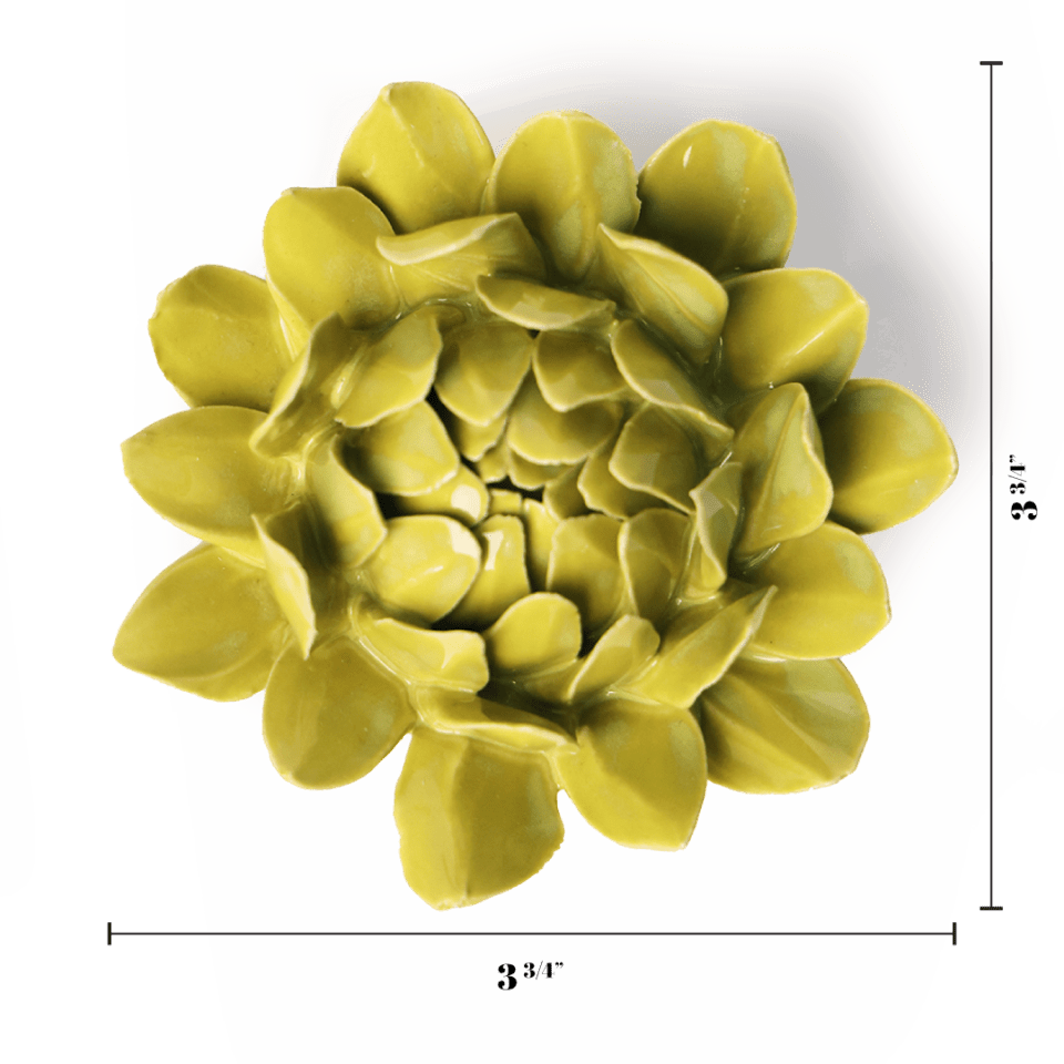 Chartreuse Sugarbush Protea - Chive Ceramics Studio - Ceramic Flowers - Chive Ceramics Studio