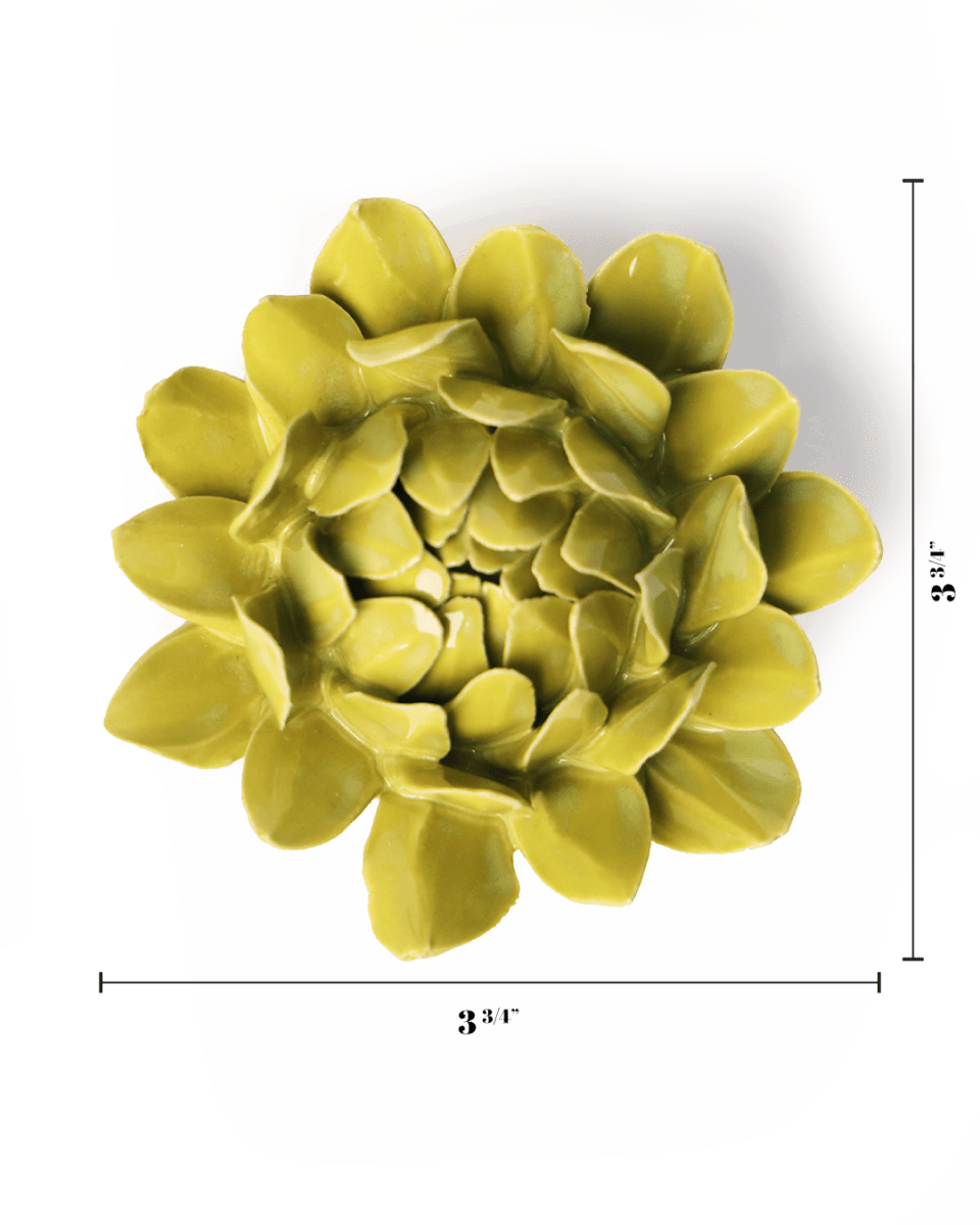 Chartreuse Sugarbush Protea - Chive Ceramics Studio - Ceramic Flowers - Chive Ceramics Studio