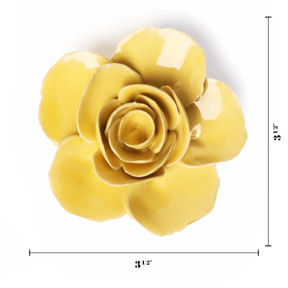 Buttercup Yellow Elegance Ranunculus - Chive Ceramics Studio - Ceramic Flowers - Chive Ceramics Studio