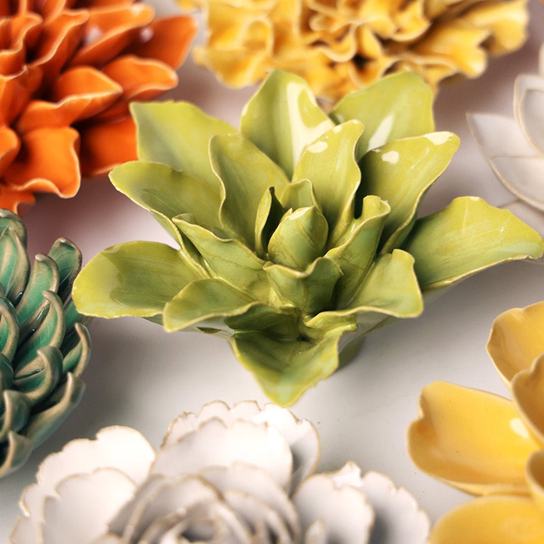 Chartreuse Tiger Lily - Chive Ceramics Studio - Ceramic Flowers - Chive Ceramics Studio