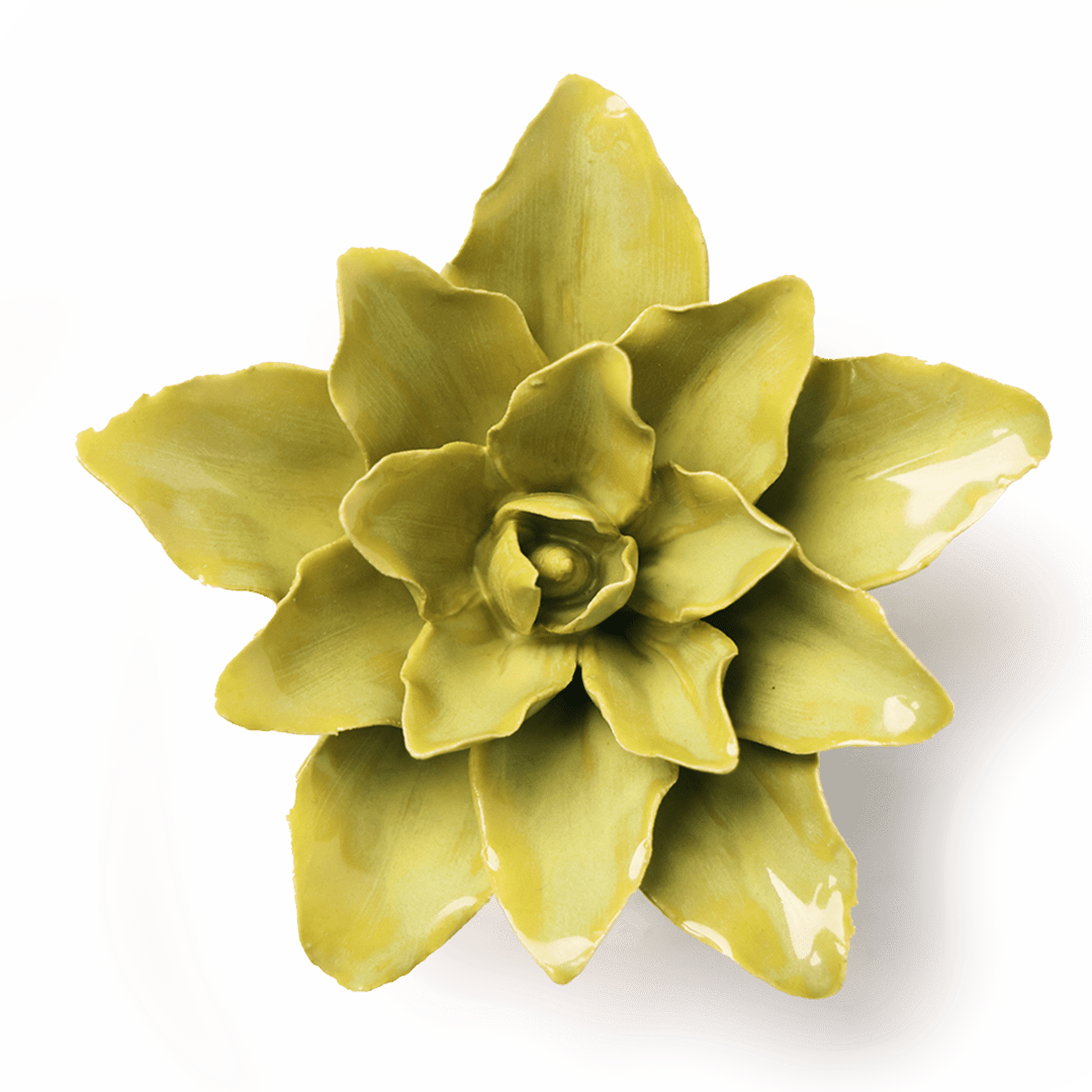 Chartreuse Tiger Lily - Chive Ceramics Studio - Ceramic Flowers - Chive Ceramics Studio