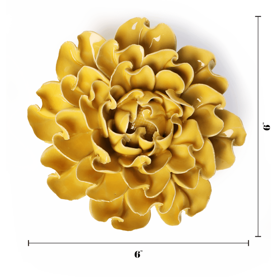 Buttercup Yellow Hawthorn - Chive Ceramics Studio - Ceramic Flowers - Chive Ceramics Studio