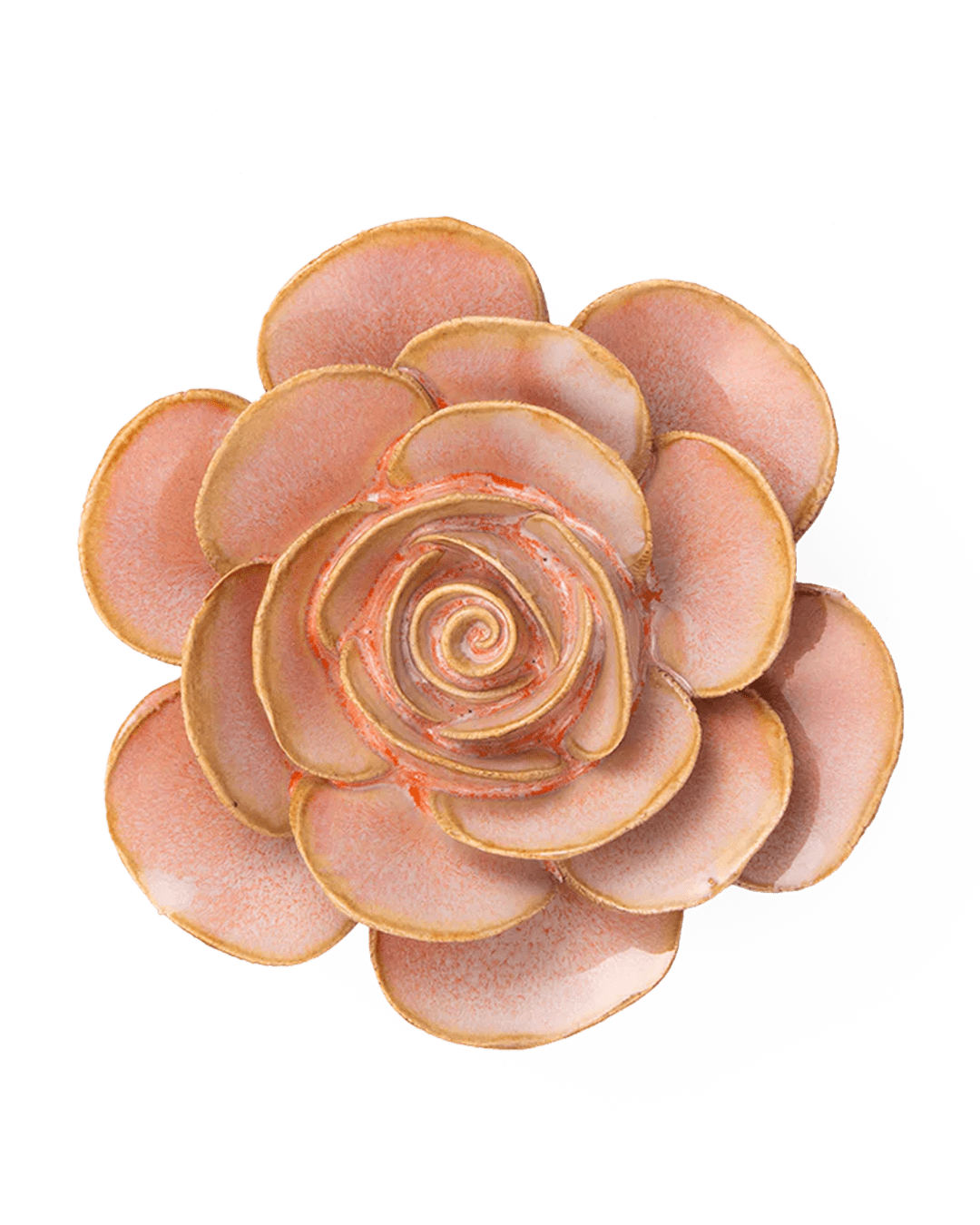 FR02 Peach Pink Cloni Ranunculus - Chive Ceramics Studio - Ceramic Flowers - Chive Ceramics Studio
