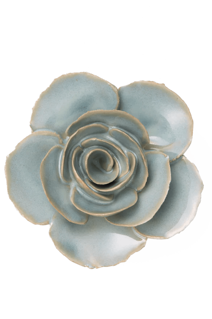 FR04 Milk Teal Elegance Ranunculus - Chive Ceramics Studio - Ceramic Flowers - Chive Ceramics Studio