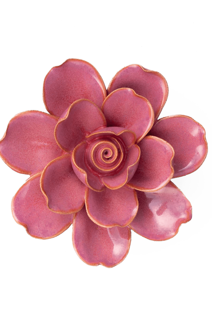 FR09 Blush Pink Tahitian Gardenia - Chive Ceramics Studio - Ceramic Flowers - Chive Ceramics Studio
