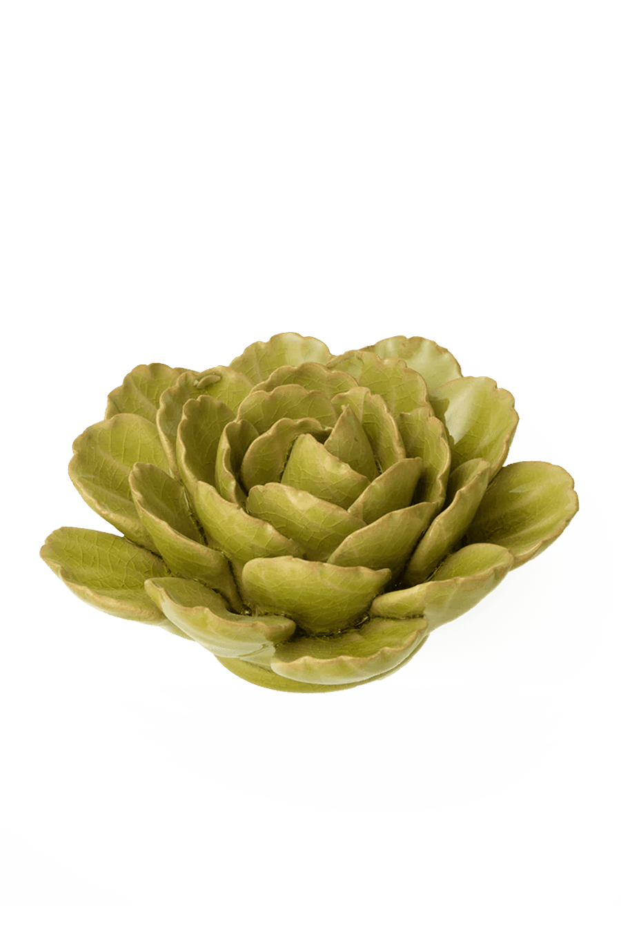 FR12 Peridot Keiko Peony - Chive Ceramics Studio - Ceramic Flowers - Chive Ceramics Studio