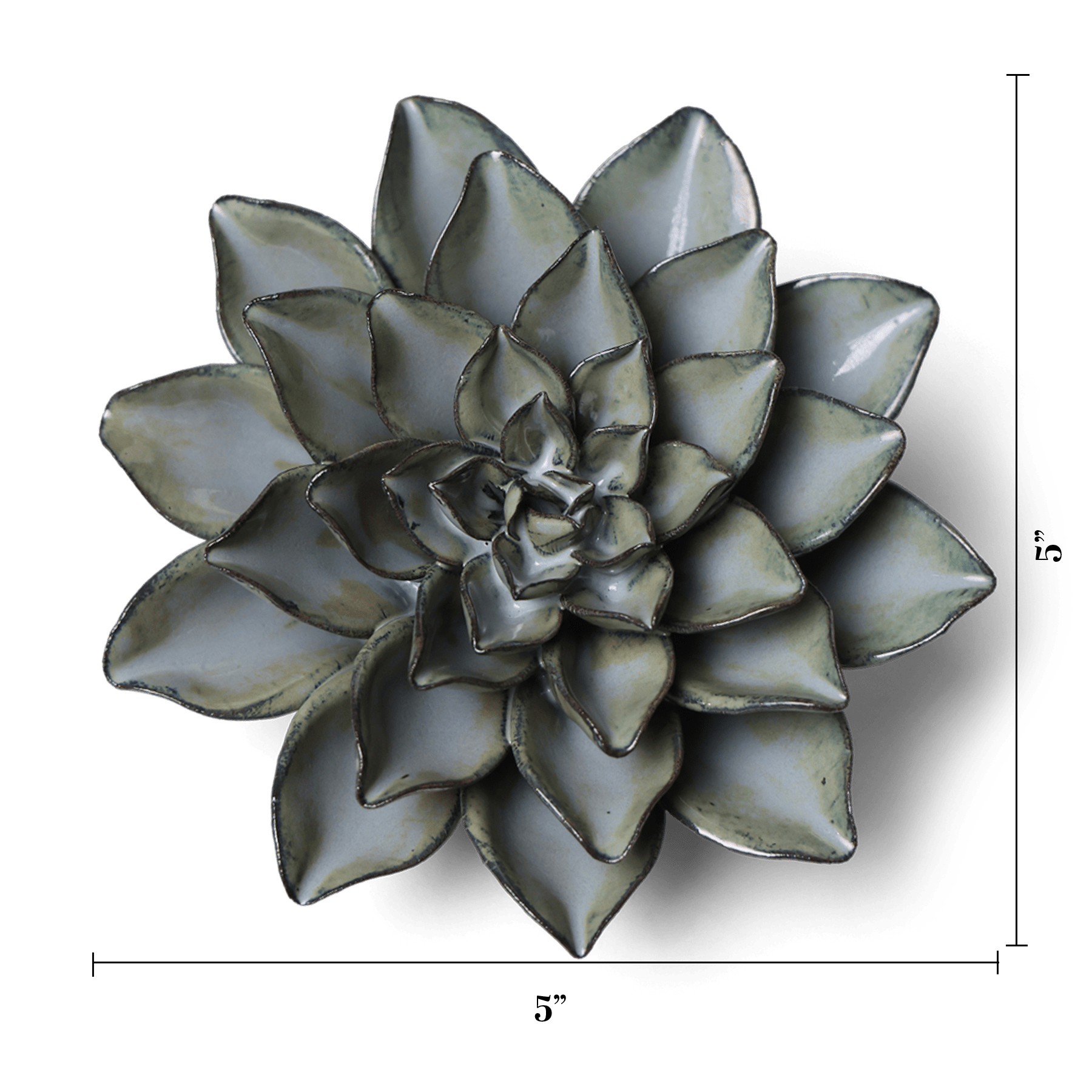 Japan Ceramic Flower Dusk Blue Daisy - Chive Ceramics Studio - Ceramic Flowers - Chive US
