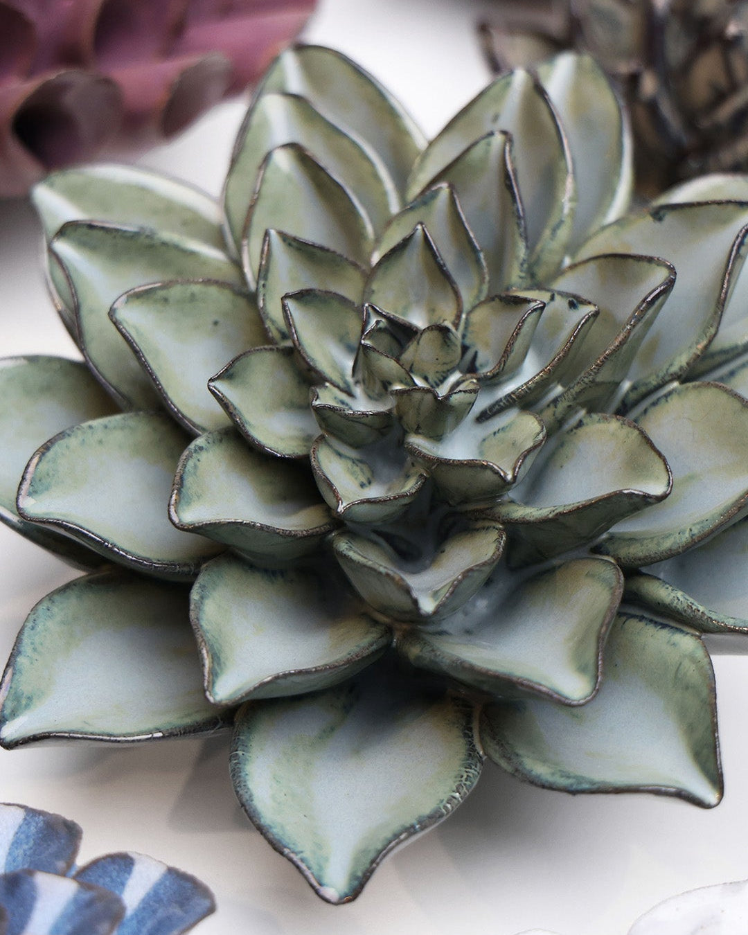 Grey Goyet Azalea - Chive Ceramics Studio - Ceramic Flowers - Chive Ceramics Studio