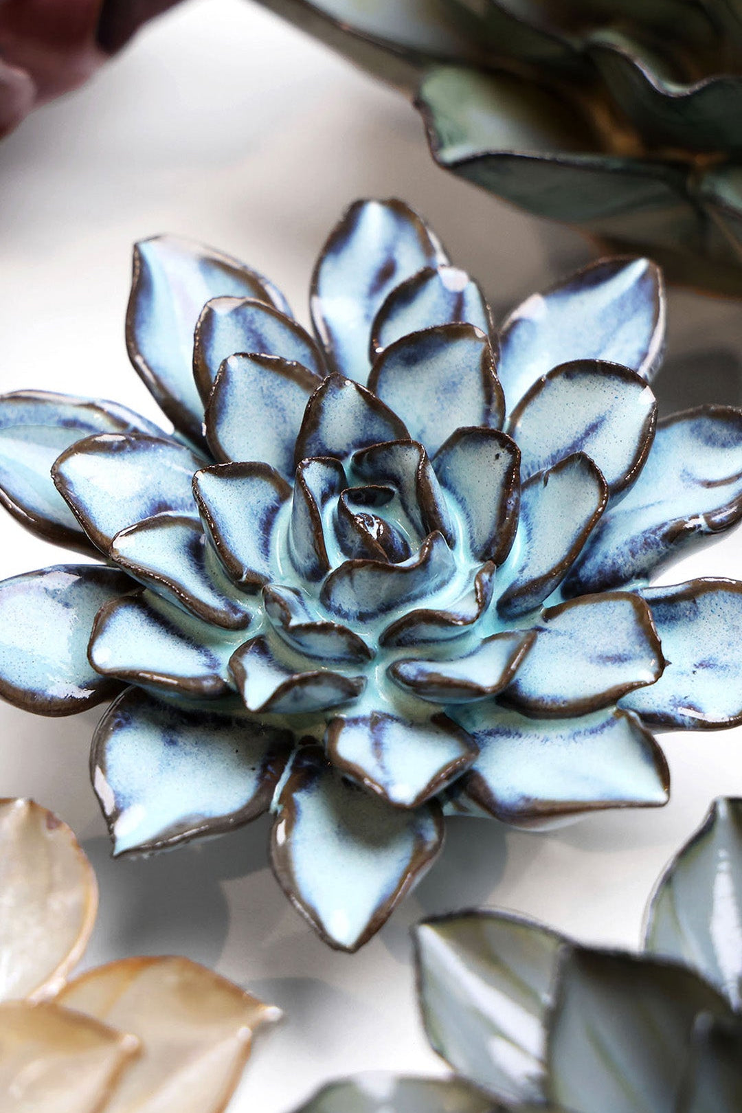 Seasonal Blue Alpine Aster - Chive Ceramics Studio - Ceramic Flowers - Chive Ceramics Studio