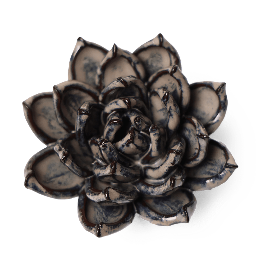JA08 Latte Lola Echeveria - Chive Ceramics Studio - Ceramic Flowers - Chive Ceramics Studio
