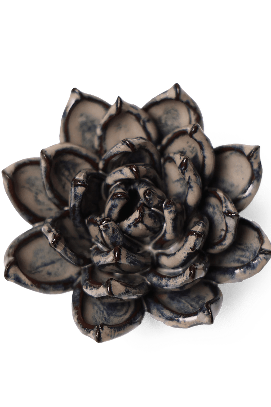 JA08 Latte Lola Echeveria - Chive Ceramics Studio - Ceramic Flowers - Chive Ceramics Studio