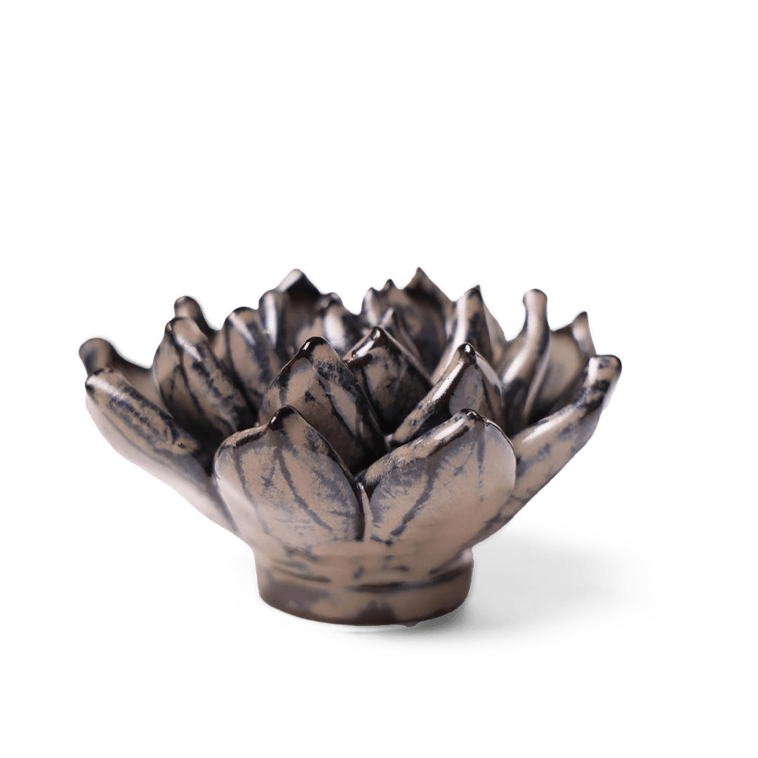 JA08 Latte Lola Echeveria - Chive Ceramics Studio - Ceramic Flowers - Chive Ceramics Studio