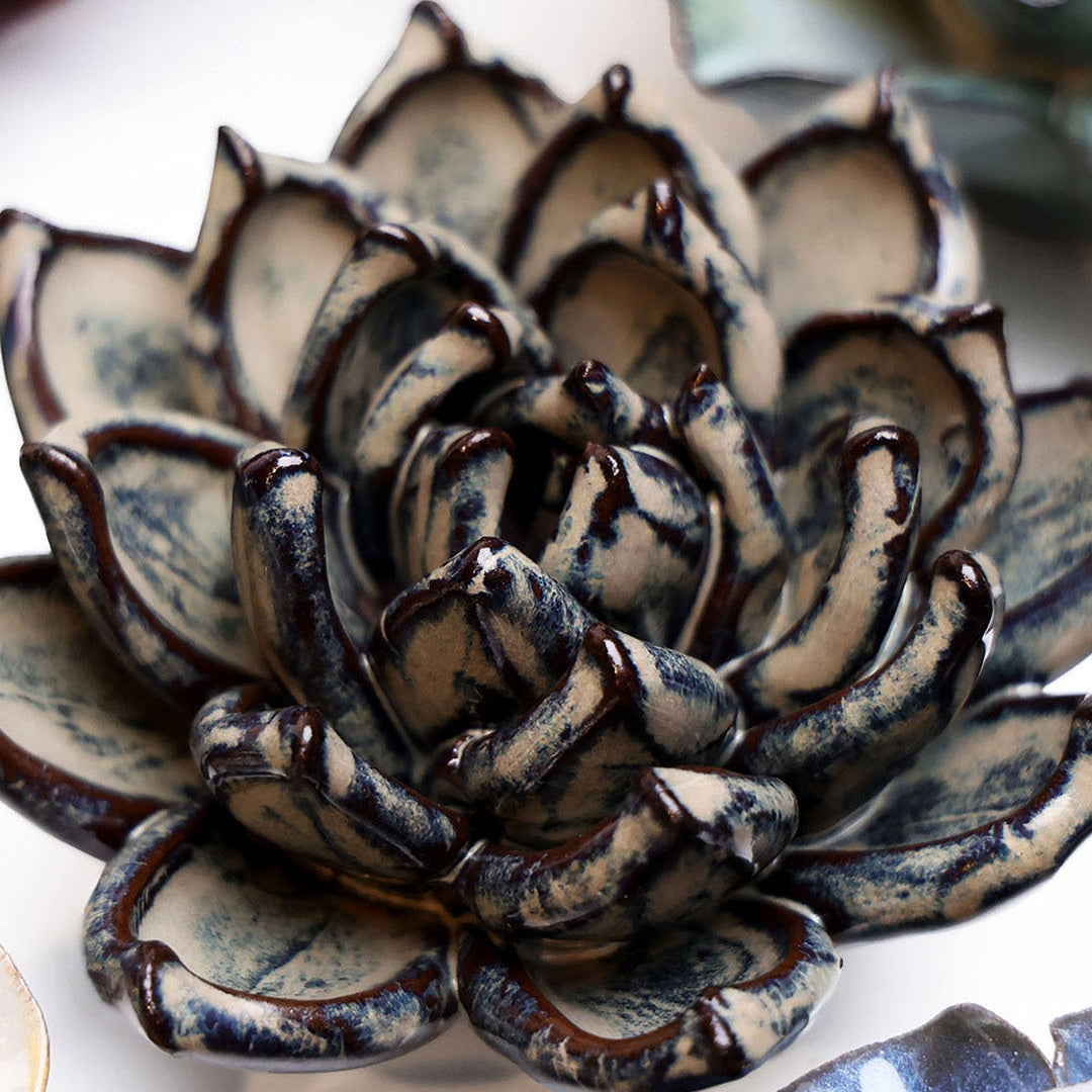 Latte Lola Echeveria - Chive Ceramics Studio - Ceramic Flowers - Chive Ceramics Studio