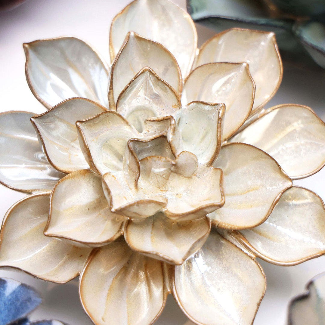 Metallic Frikartii Aster - Chive Ceramics Studio - Ceramic Flowers - Chive Ceramics Studio
